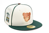 NEW ERA "RALPHS COFFEE” CHICAGO CUBS FITTED HAT (CHROME/DARK GREEN)