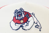 NEW ERA "COLOR BLOCK" FRESNO STATE BULLDOGS 950 MESH SNAPBACK (CHROME/DARK ROYAL/SCARLET)