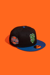 NEW ERA “SPREE 2.5" SF GIANTS FITTED HAT (BLACK/BLUE/GREEN)