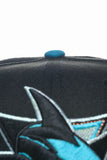 NEW ERA "GOLD GRILL" SAN JOSE SHARKS FITTED HAT ( BLACK/TEAL)