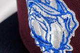 NEW ERA "BUGALOO" GEORGETOWN HOYAS  FITTED HAT (BURGUNDY/NAVY)