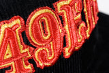 NEW ERA "LOLO 2.0" SAN FRANCISCO 49ERS FITTED HAT (BLACK CORDUROY)