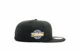 NEW ERA "DELUXE" CHICAGO WHITESOX FITTED HAT (BLACK/METALLIC IRIS)