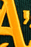 NEW ERA "TURF CORD" OAKLAND ATHLETICS FITTED HAT (DARK GREEN CORDUROY)