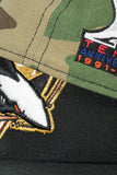NEW ERA "BAYPE” SAN JOSE SHARKS  FITTED HAT (WOODLAND CAMO/BLACK/RED)