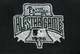 NEW ERA "WHITE TEE" PHILADELPHIA PHILLIES FITTED HAT (BLACK/CHROME)