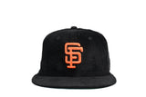 NEW ERA "TURF CORD" SAN FRANCISCO GIANTS FITTED HAT (BLACK CORDUROY)