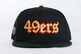 NEW ERA "OLD MONEY" SAN FRANCISCO 49ERS FITTED HAT (H RED /BLACK)