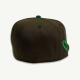 CARROTS X NEW ERA "WORDMARK" FITTED HAT (BROWN/GREEN)