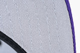 NEW ERA "RETRO PINSTRIPE" COLORADO ROCKIES FITTED HAT (PINSTRIPE BLACK/PURPLE))
