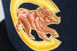 NEW ERA "SPROUL HALL" CHICAGO CUBS FITTED HAT (BLACK/NAVY/GOLD)