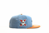 NEW ERA "CASEY JONES" ANAHEIM DUCKS FITTED HAT (FADED BLUE/EARTH BROWN)