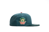 NEW ERA "GYPSYS" OAKLAND ATHLETICS FITTED HAT (PINE NEEDLE GREEN/DARKGREEN)