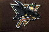 NEW ERA "OUT THE MUD” SAN JOSE SHARKS  FITTED HAT (BURNT WOOD / BLACK/ RIFLE GREEN)