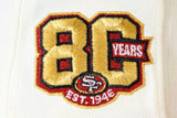 NEW ERA "RICE & RONNIE ” SAN FRANCISCO 49ERS FITTED HAT (CHROME WHITE/SCARLET)