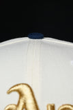 ***PRE-ORDER*** NEW ERA “PERFECT GAME” OAKLAND A’S FITTED HAT (CHROME/OCEANSIDE BLUE)