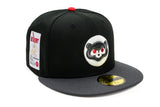 NEW ERA "POLAR BEAR” CHICAGO CUBS FITTED HAT (BLACK/DARK GRAPHITE/RED)