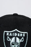 NEW ERA "YOUNG DOUGHBOY" LAS VEGAS RAIDERS FITTED HAT (BLACK CORDUROY)