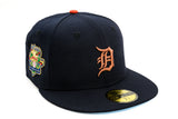 NEW ERA "BILLY CHAPEL” DETROIT TIGERS FITTED HAT (NAVY/ORANGE)