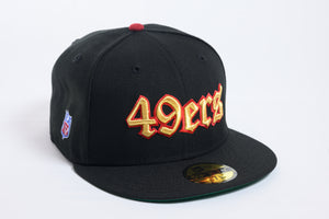 NEW ERA "OLD MONEY" SAN FRANCISCO 49ERS FITTED HAT (H RED /BLACK)