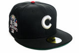 NEW ERA "CHROME" CHICAGO CUBS FITTED HAT (BLACK)
