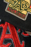 NEW ERA "EBV” OAKLAND A'S FITTED HAT (WOODLAND CAMO/BLACK/SCARLET RED)