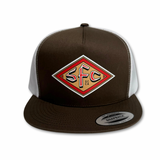 SFC "WORKMEN" MESH TRUCKER SNAPBACK (BROWN/WHITE)