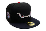 NEW ERA "NO FEAR" ELSINORE STORM FITTED HAT (BLACK/NAVY/RED)