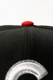NEW ERA "CHROME" CHICAGO CUBS FITTED HAT (BLACK)