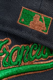 NEW ERA "ORGANIC PRINT” SAN FRANCISCO GIANTS  FITTED HAT (DARK GRAPHITE/BLACK/RUST ORANGE)