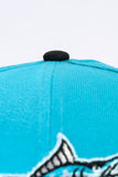 NEW ERA "DELUXE" FLORIDA MARLINS FITTED HAT (TEAL/BLACK)