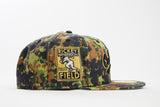 NEW ERA "TURF STORIES" OAKLAND A'S FITTED HAT (FLECKTARN CAMO/BLACK)