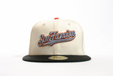 NEW ERA "KING OF SF" SAN FRANCISCO GIANTS FITTED HAT (STONE GREY/BLACK