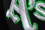 NEW ERA "TURF TALK" OAKLAND ATHLETICS FITTED HAT (BLACK)