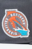 NEW ERA "BAY WATERS” SAN JOSE SHARKS FITTED HAT (DARK GRAPHITE/ORANGE)
