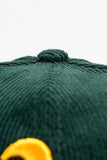 NEW ERA "TURF CORD" OAKLAND ATHLETICS FITTED HAT (DARK GREEN CORDUROY)