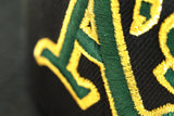 NEW ERA "RETRO" OAKLAND A'S FITTED HAT (BLACK/DARK GREEN)