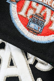 NEW ERA "POUR UP” OAKLAND 'AS  FITTED HAT (BLACK/SPARKLING GRAPE)