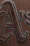 NEW ERA "KANE" OAKLAND A'S FITTED HAT (BURNT WOOD/WALNUT)