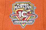 NEW ERA "BENJAMINS” FLORIDA MARLINS FITTED HAT (BURNT ORANGE/BLACK)