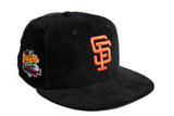 NEW ERA "TURF CORD" SAN FRANCISCO GIANTS FITTED HAT (BLACK CORDUROY)