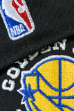 NEW ERA "NBA ON NBC” GOLDEN STATE WARRIORS FITTED HAT (BLACK/DARK ROYAL)