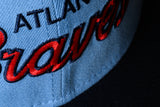 NEW ERA "FREAKNIK" ATLANTA BRAVES FITTED HAT (SONGBIRD BLUE/NAVY)