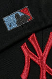 NEW ERA "NEW JACK” NEW YORK YANKEES FITTED HAT (BLACK/FADED BLUE)