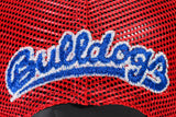 NEW ERA "COLOR BLOCK" FRESNO STATE BULLDOGS 950 MESH SNAPBACK (CHROME/DARK ROYAL/SCARLET)