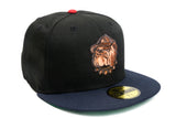 NEW ERA "MATILDA" GEORGETOWN HOYAS  FITTED HAT (BLACK/NAVY/RED)