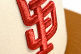NEW ERA "SF INFIELD" SAN FRANCISCO GIANTS FITTED HAT (CHROME/TOASTED PEANUT)