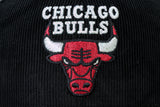 NEW ERA "RETRO CORD” CHICAGO BULLS  FITTED HAT (BLACK CORDUROY)