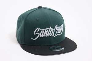 SFC X NEW ERA "SANTA CRUZ SCRIPT" SNAPBACK (DARK GREEN/BLACK)