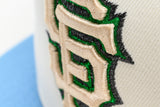 NEW ERA "DOING IT FOR THE BAY” SAN FRANCISCO GIANTS  FITTED HAT (CHROME/SKY BLUE/GREEN)